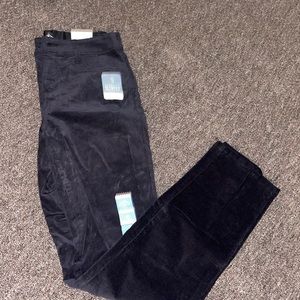 Black Corduroy, straight legs pants